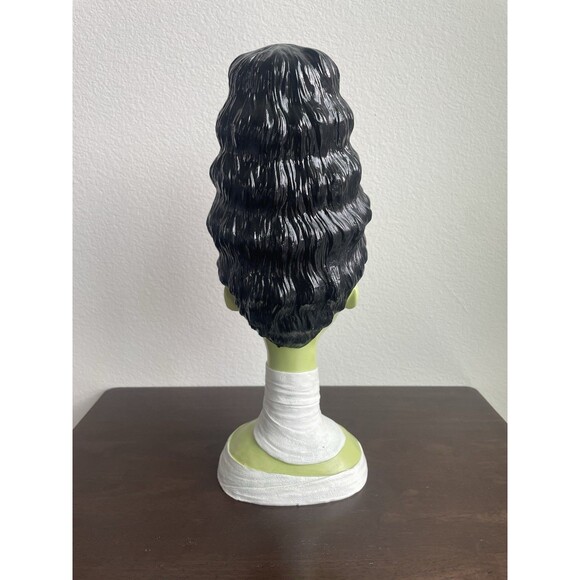 Bella Lux Halloween Decor Frankenstein's Bride Green Head Bust TikTok Viral New - Picture 2 of 2